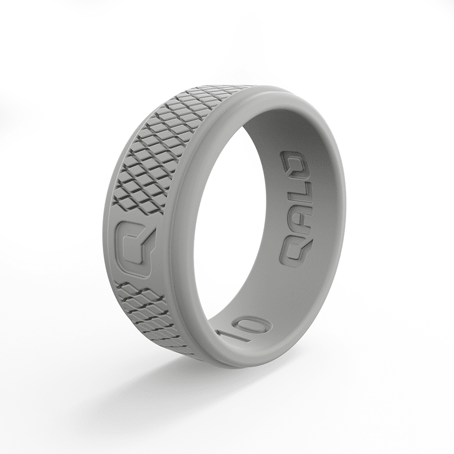 Mens Rings Qalo Crosshatch Ring Qalo Men Qalo Silicone Wedding